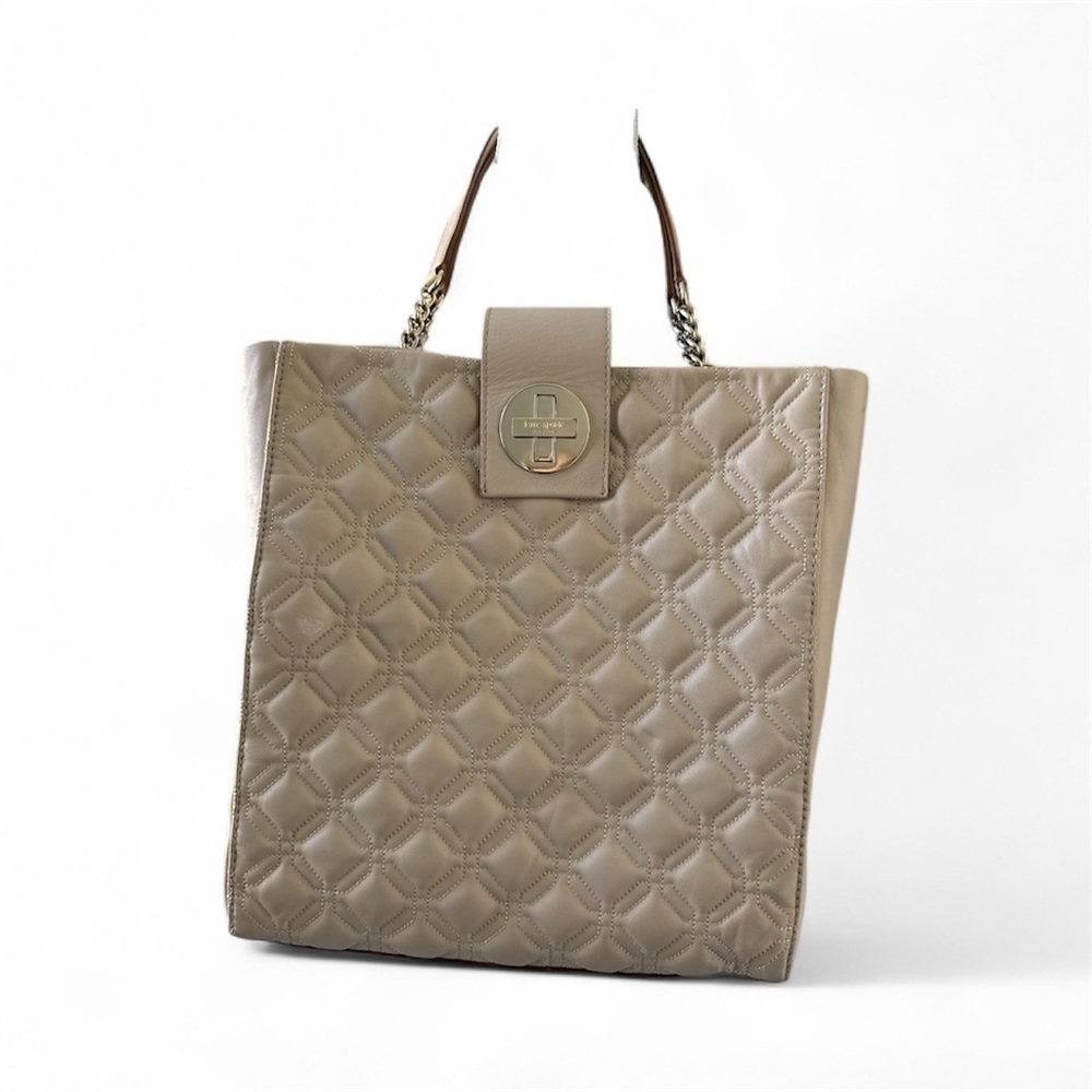 Kate Spade Quilted Large Tan Tote